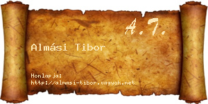 Almási Tibor névjegykártya