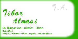 tibor almasi business card